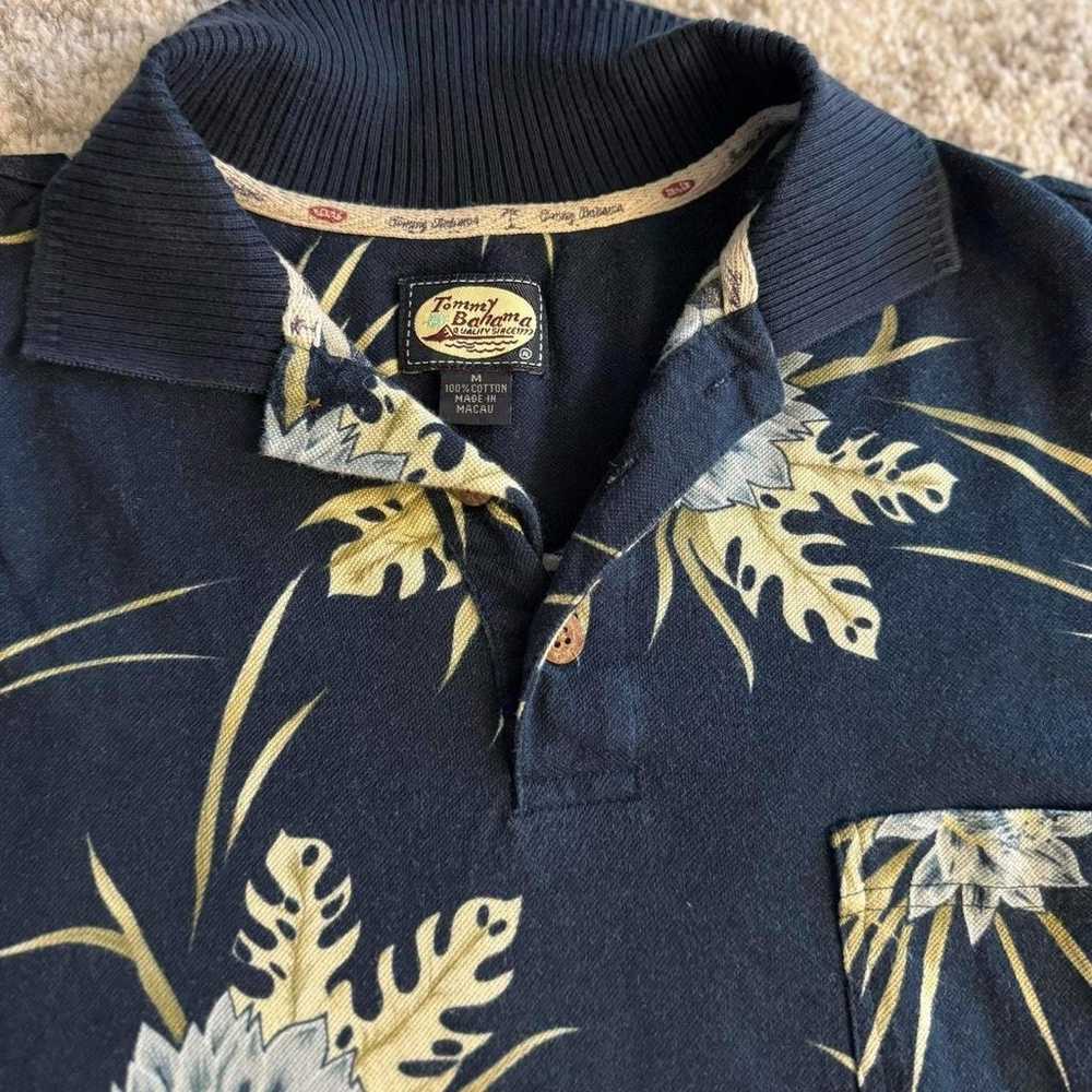 Tommy Bahama Floral Pattern Polo Shirt Size Mediu… - image 4