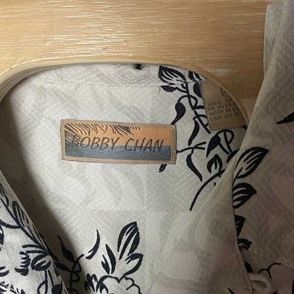 VINTAGE Bobby Chan Silk Hawaiian Shirt Size XXL W… - image 3