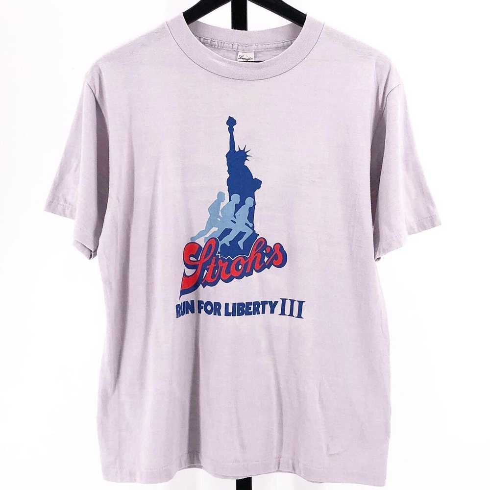 Vintage Strohs Run for Liberty Adidas graphic tsh… - image 2