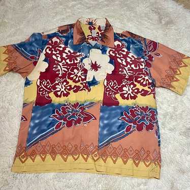 Burma Bibas Vintage Men’s Tropical Hawaiian Flora… - image 1