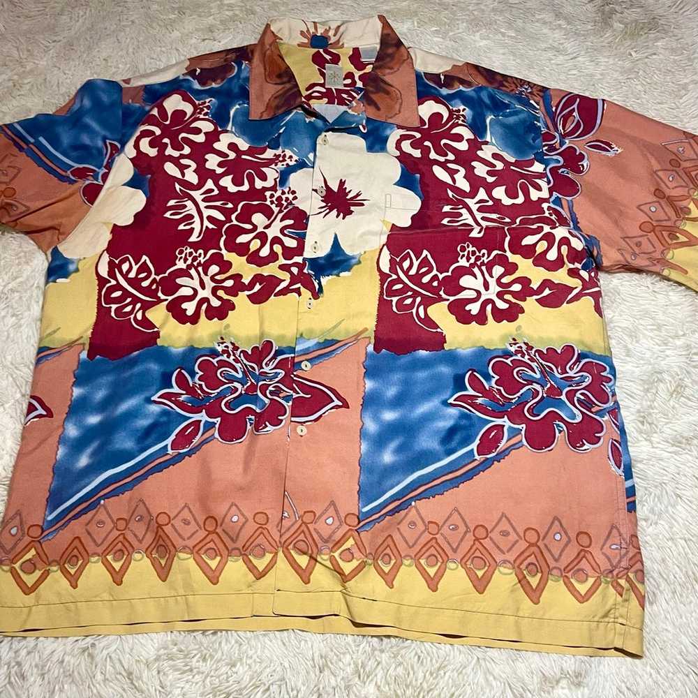 Burma Bibas Vintage Men’s Tropical Hawaiian Flora… - image 2