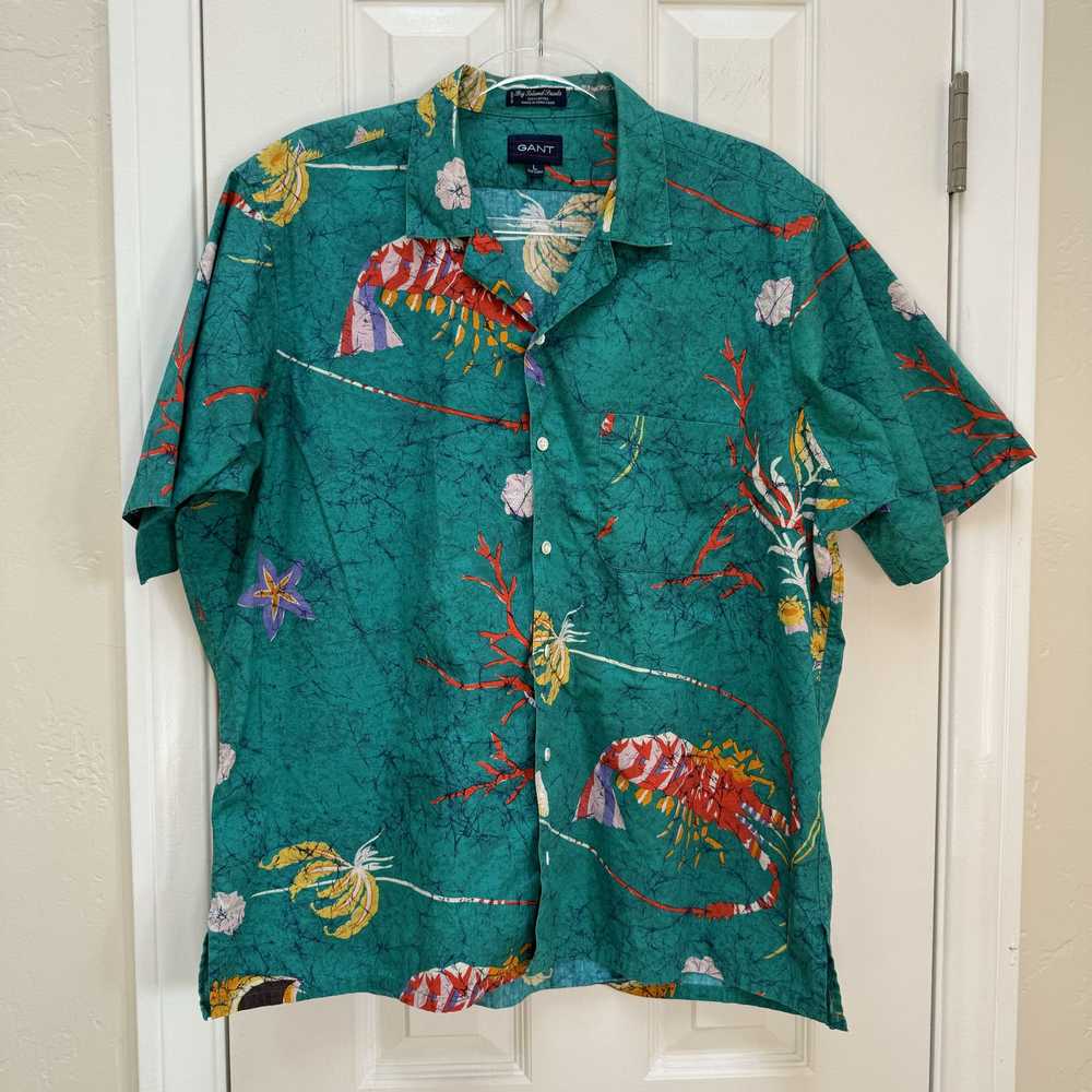 Gant × Hawaiian Shirt × Vintage Vintage Men’s Gan… - image 2