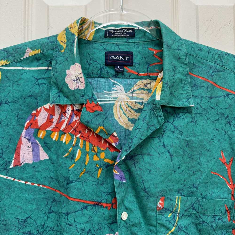 Gant × Hawaiian Shirt × Vintage Vintage Men’s Gan… - image 4