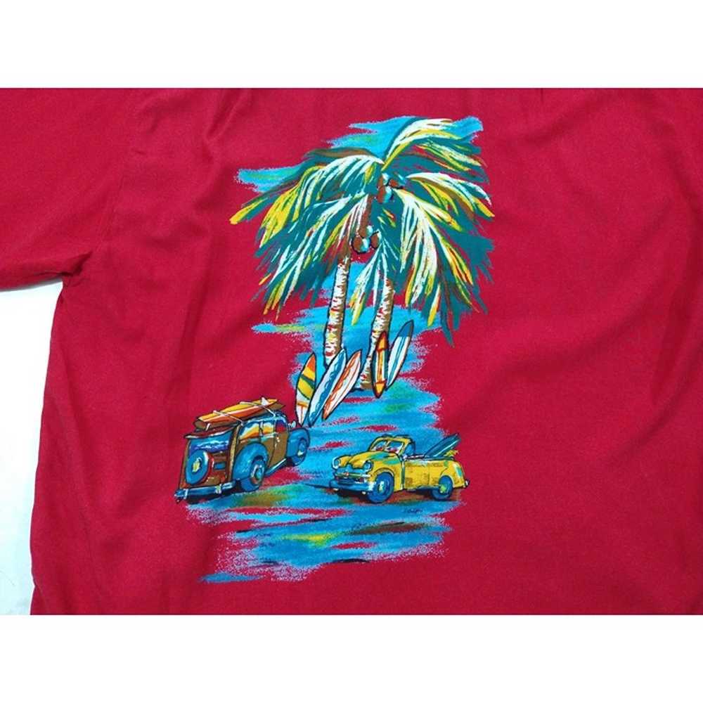 Vintage Hawaiian Style Reservoir Short Sleeve Pal… - image 4