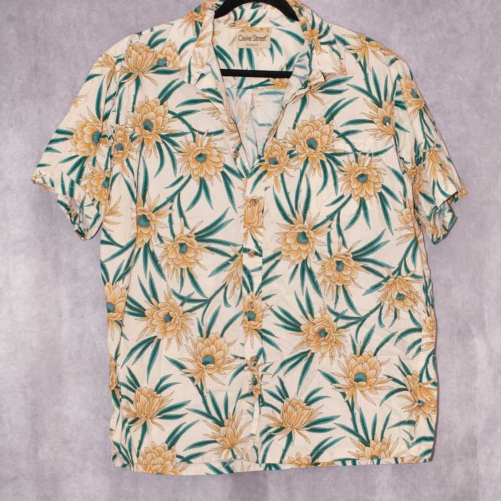 Cooke Street Hawaiian Honolulu Button Up  100% Co… - image 1