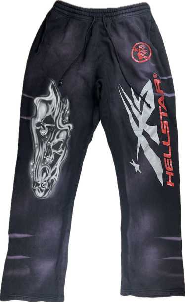 HELLSTAR Hellstar Airbrushed Skull Flare Sweatpant