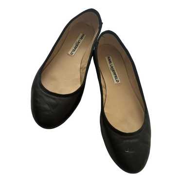 Karl Lagerfeld Leather ballet flats