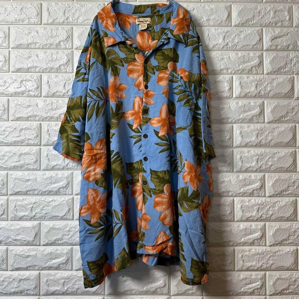 AN6【aloha shirt】Aloha shirt【men's 3XL】all-over pr… - image 2