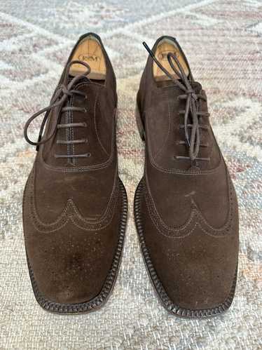 Brioni Brioni Suede Brogue Oxfords