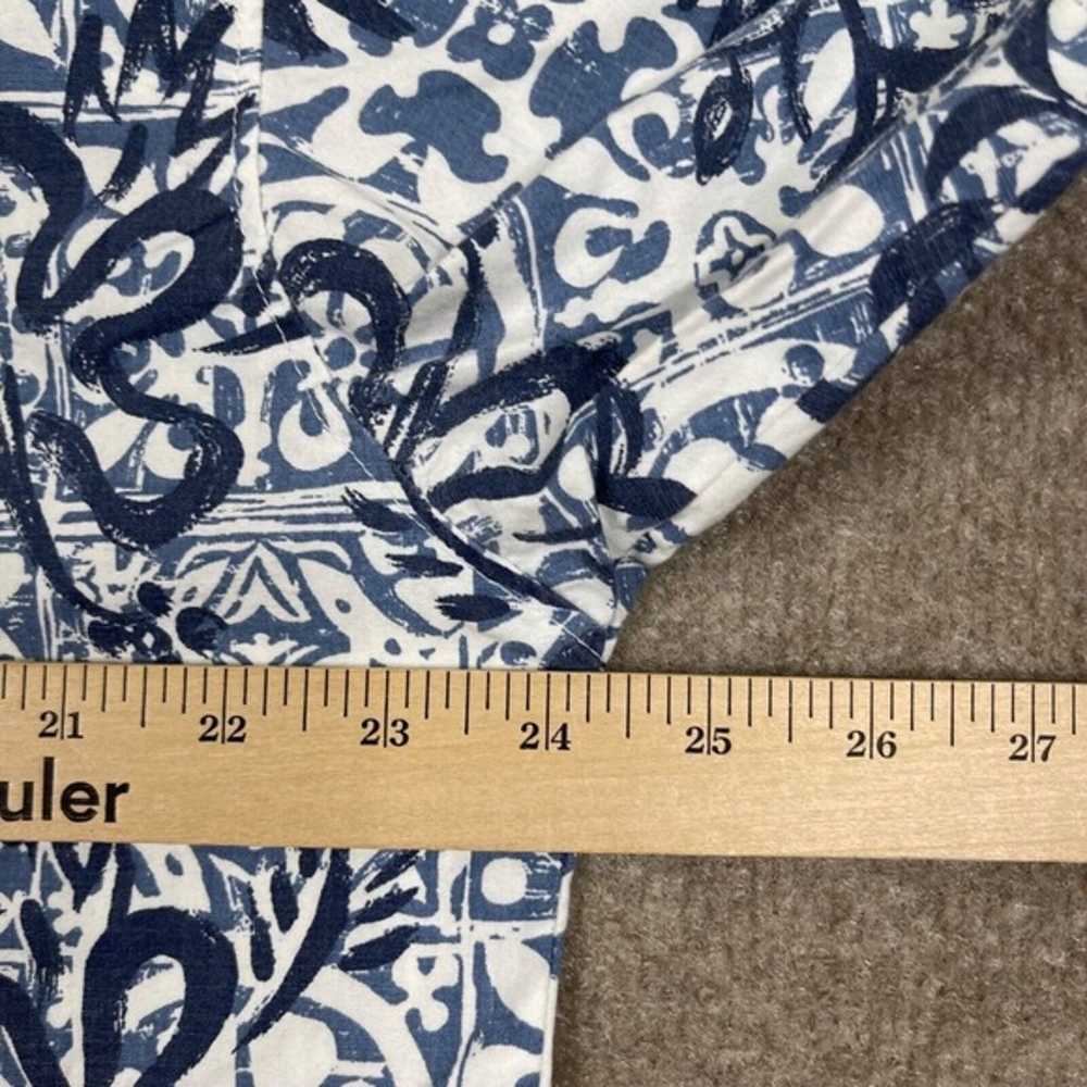 VINTAGE No Fear Hawaiian Shirt Men's Size L Blue … - image 6