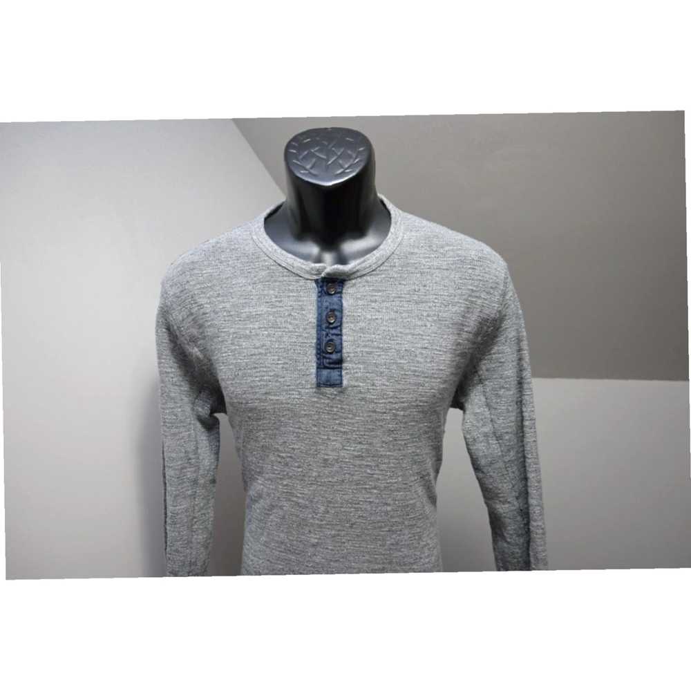 Lucky Brand Cozy Gray Long Sleeve Thermal Henley … - image 2