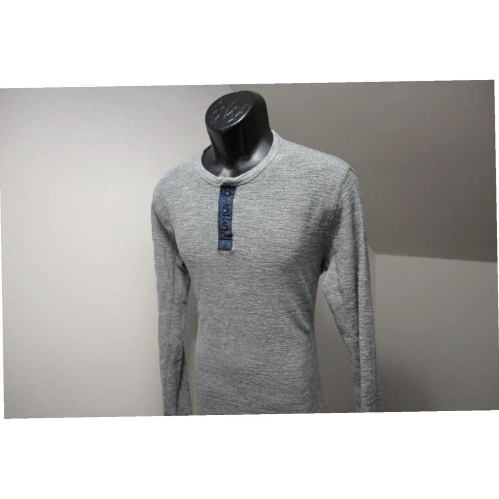 Lucky Brand Cozy Gray Long Sleeve Thermal Henley … - image 3