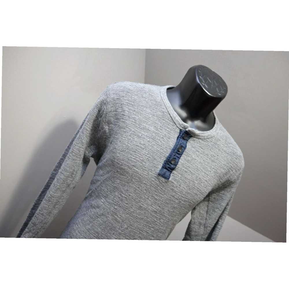 Lucky Brand Cozy Gray Long Sleeve Thermal Henley … - image 4