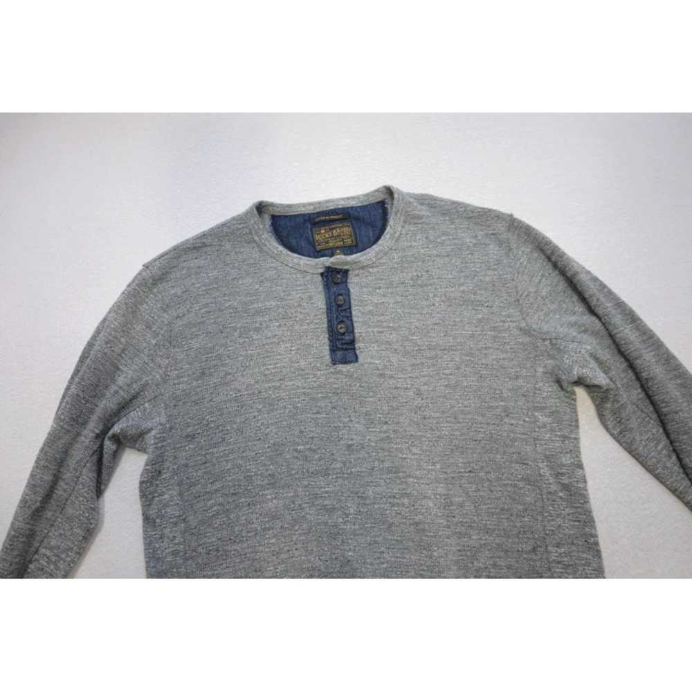 Lucky Brand Cozy Gray Long Sleeve Thermal Henley … - image 5