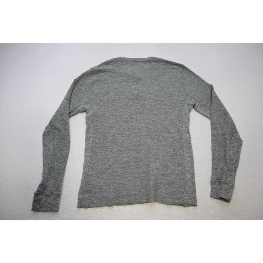 Lucky Brand Cozy Gray Long Sleeve Thermal Henley … - image 7