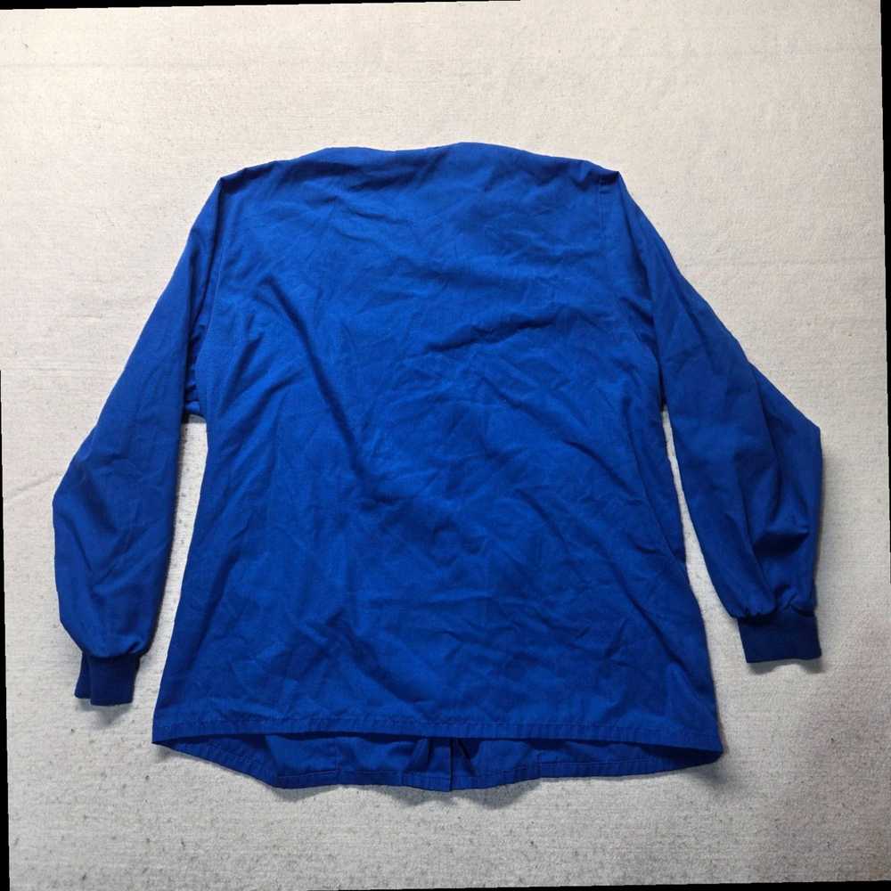 Cherokee Solid Colored Blue Workwear Long Sleeve … - image 7