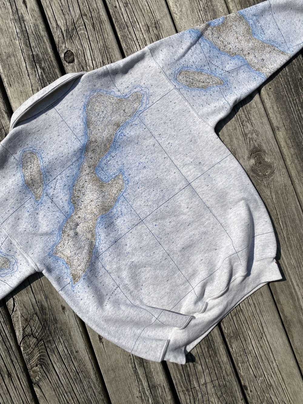 Vintage 90s New Jersey sailing map sweatshirt sz M - image 7