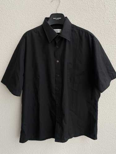 Vintage × Yves Saint Laurent Black YSL Shirt Summ… - image 1