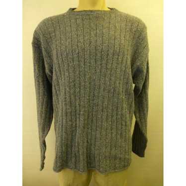 Vintage Classic Comfortable Blue Crewneck Knit Col