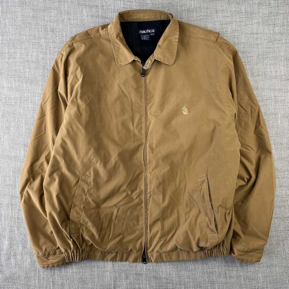 Nautica × Vintage 90s Nautica Zip Windbreaker Bom… - image 1