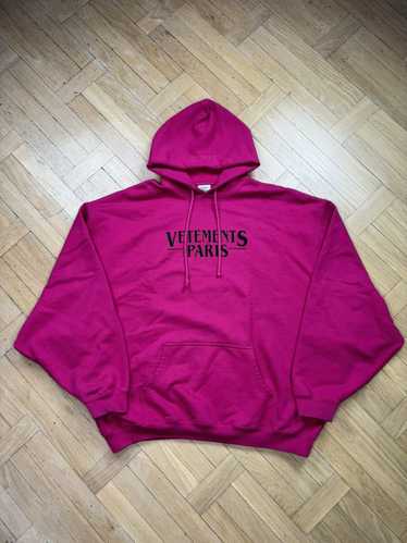 Vetements Vetements “Vetements Paris” Pink Oversiz