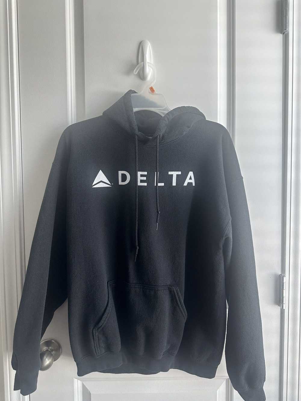 Streetwear × Vintage Delta Hoodie Black - image 1