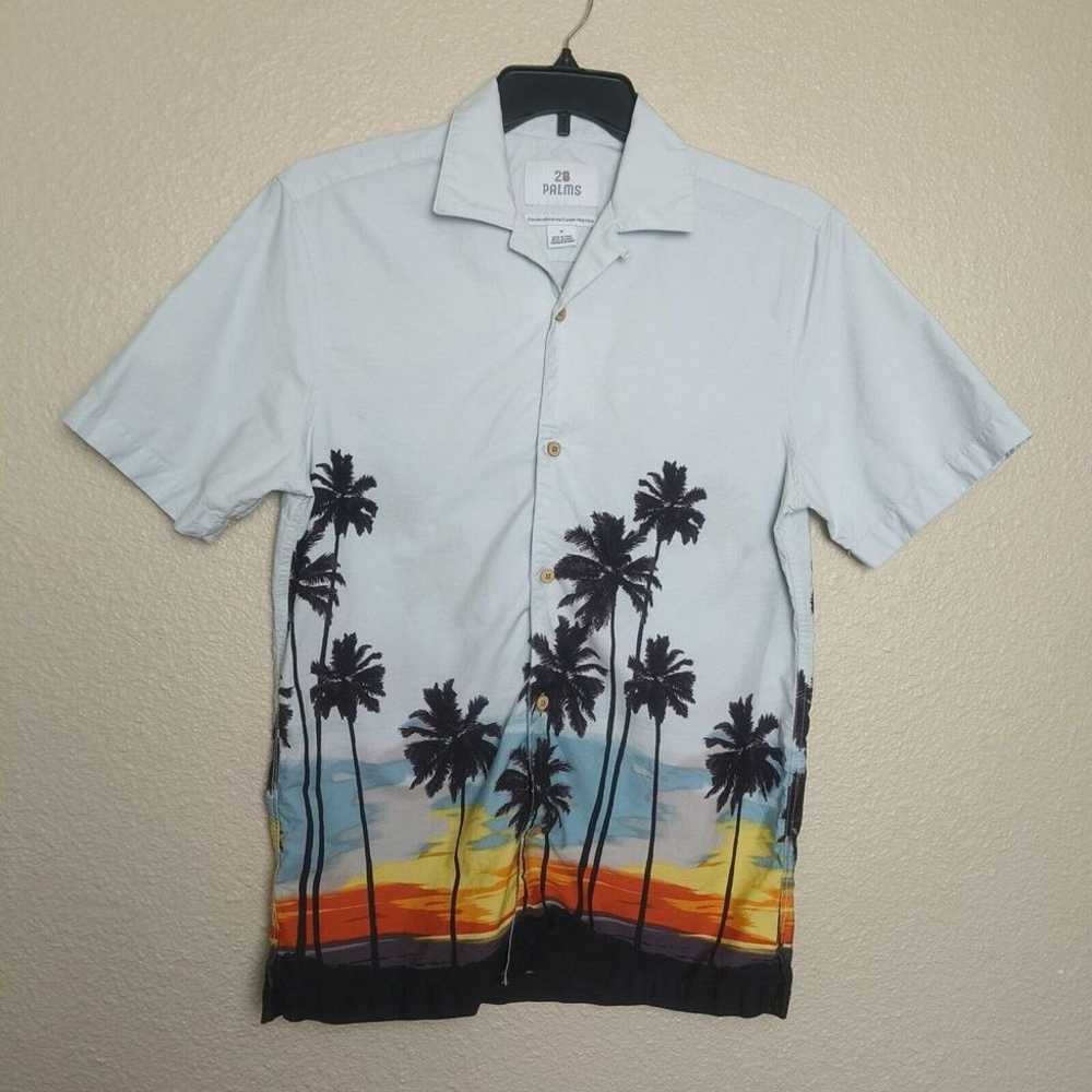 28 Palms Men's Vintage Look 100% Cotton Tropical … - image 1