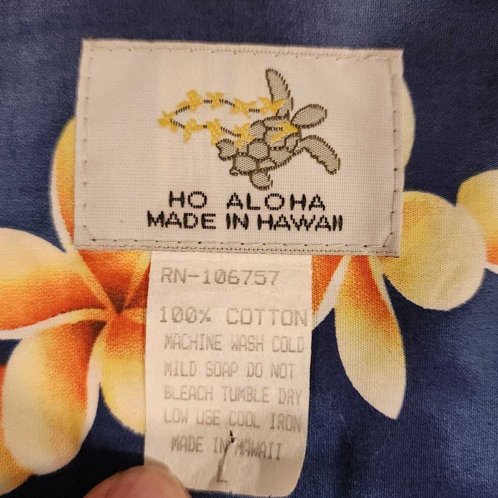 Vintage HO ALOHA Hawaiian shirt. Size large. - image 4