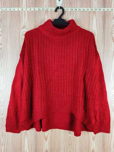 Coloured Cable Knit Sweater × Japanese Brand × Vi… - image 1