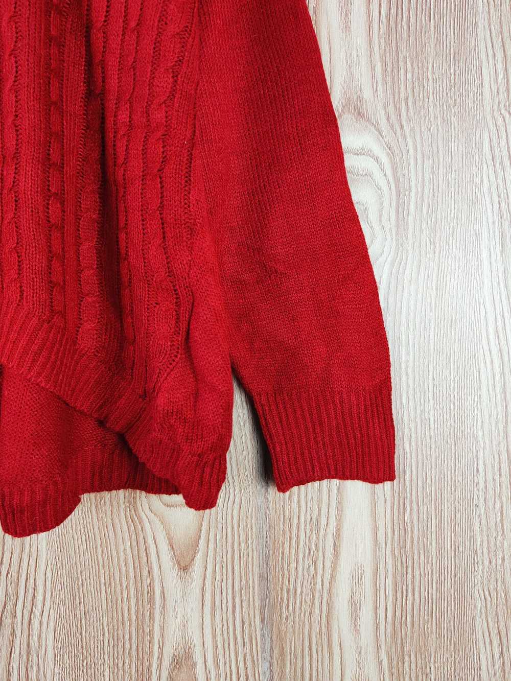 Coloured Cable Knit Sweater × Japanese Brand × Vi… - image 6