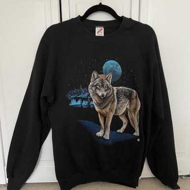 Jerzees × Streetwear × Vintage Vintage Wolf Blue … - image 1