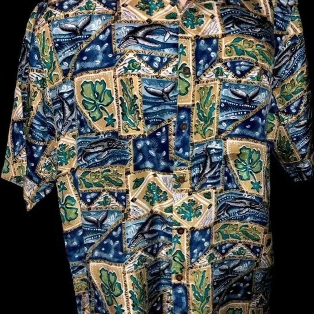 Vintage Silk Traders Hawaiian Shirt Sz L - image 1