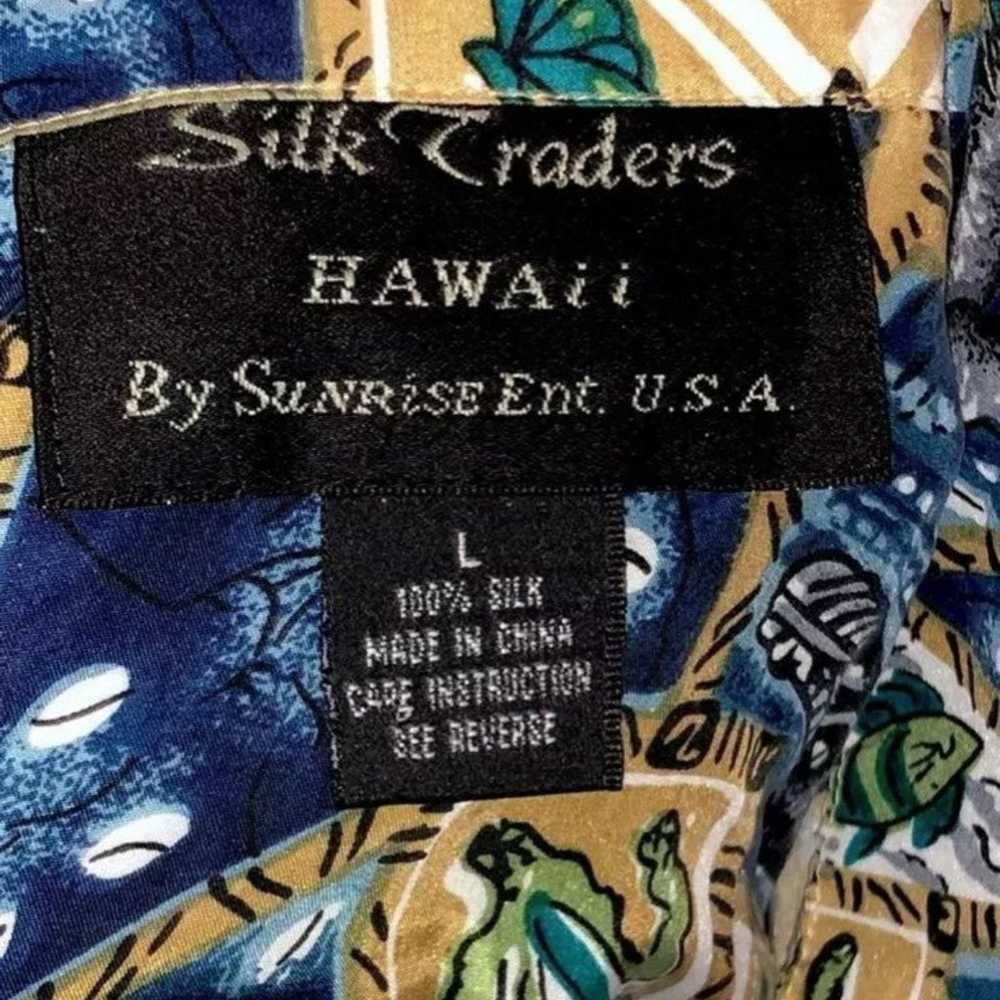 Vintage Silk Traders Hawaiian Shirt Sz L - image 4