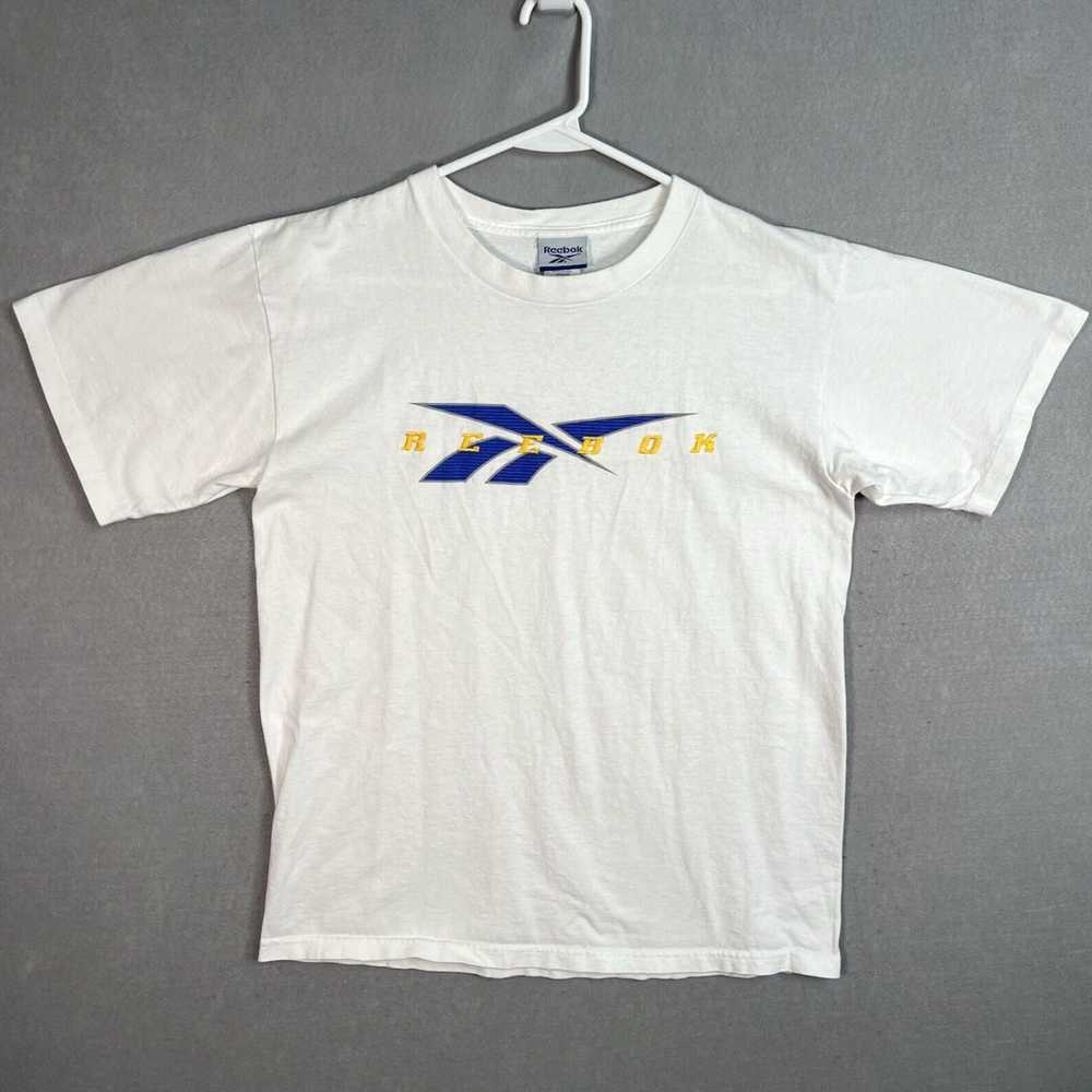 Reebok Classic White Vintage 90s Reebok Logo Tee … - image 1