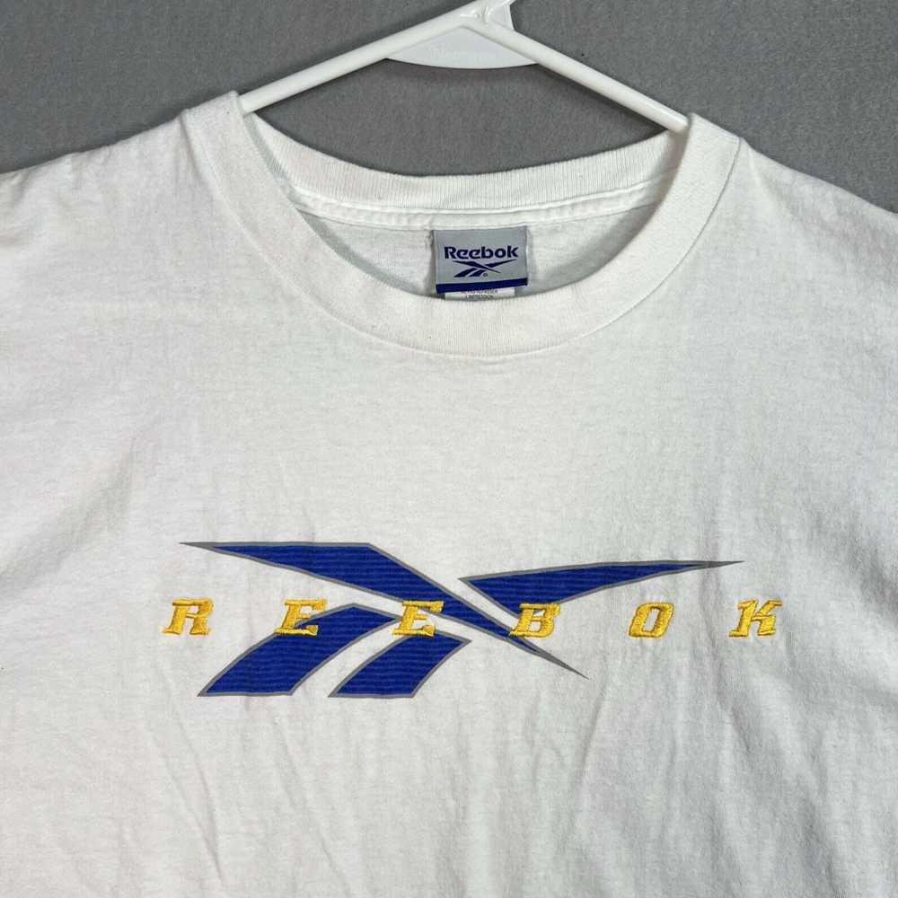 Reebok Classic White Vintage 90s Reebok Logo Tee … - image 4