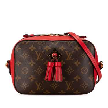 Brown Louis Vuitton Monogram Saintonge Satchel