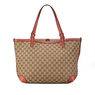 Brown Gucci GG Canvas Craft Tote