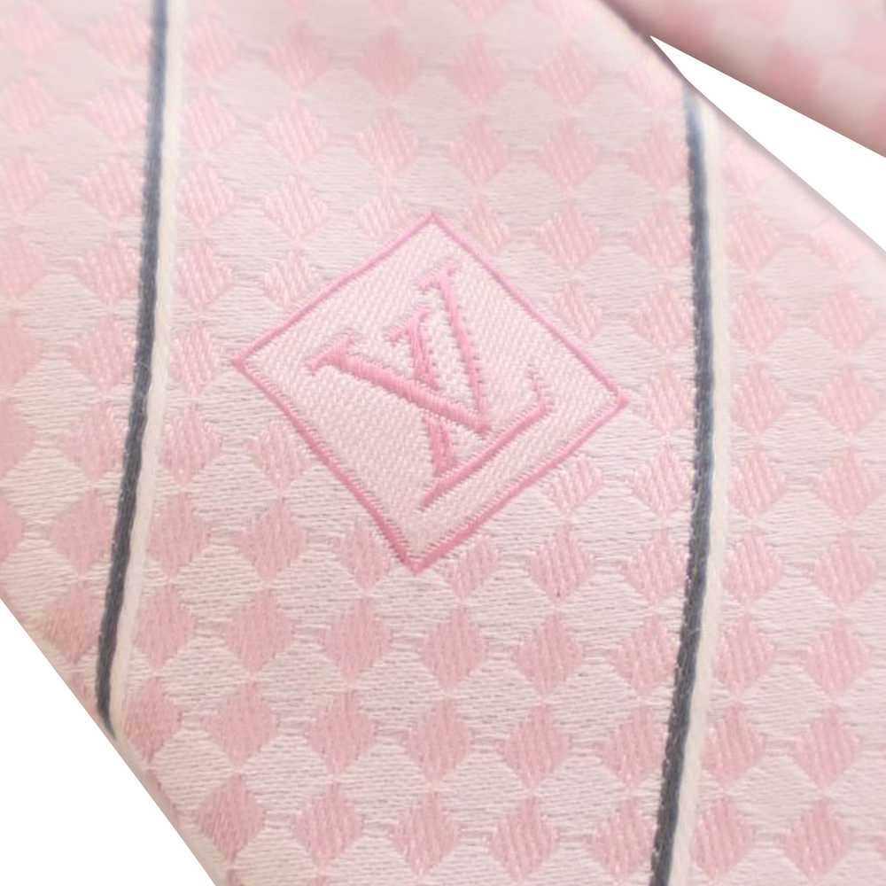 Pink Louis Vuitton Silk Tie - image 5