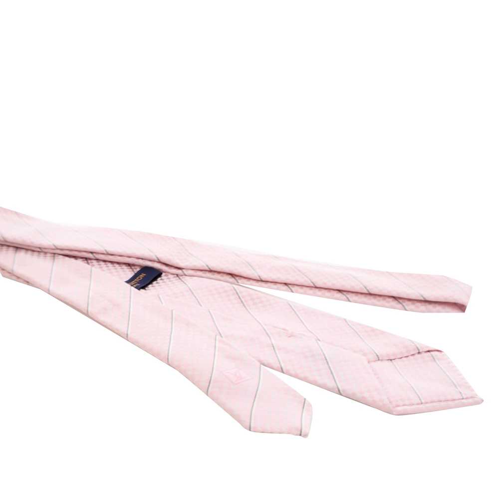 Pink Louis Vuitton Silk Tie - image 8