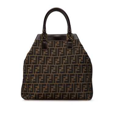 Brown Fendi Zucca Canvas Satchel