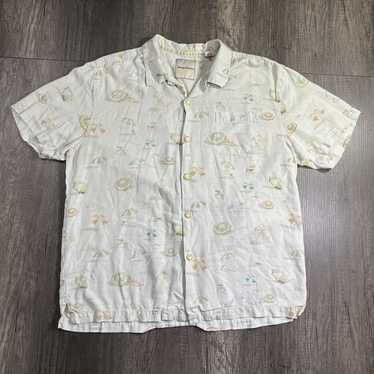 Tommy Bahama Silk Hawaiian Camp Shirt Size Large B