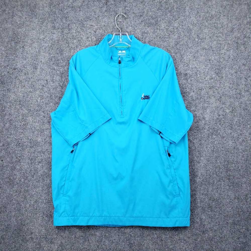 Adidas Men's Medium Blue Short Sleeve Pullover Go… - image 1