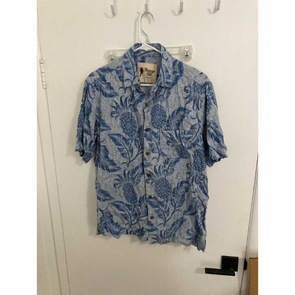 Vintage Silk Men's Short Sleeved Hawaiian Shirt, … - image 1