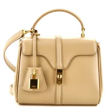 CELINE 16 Top Handle Bag Smooth Calfskin Mini