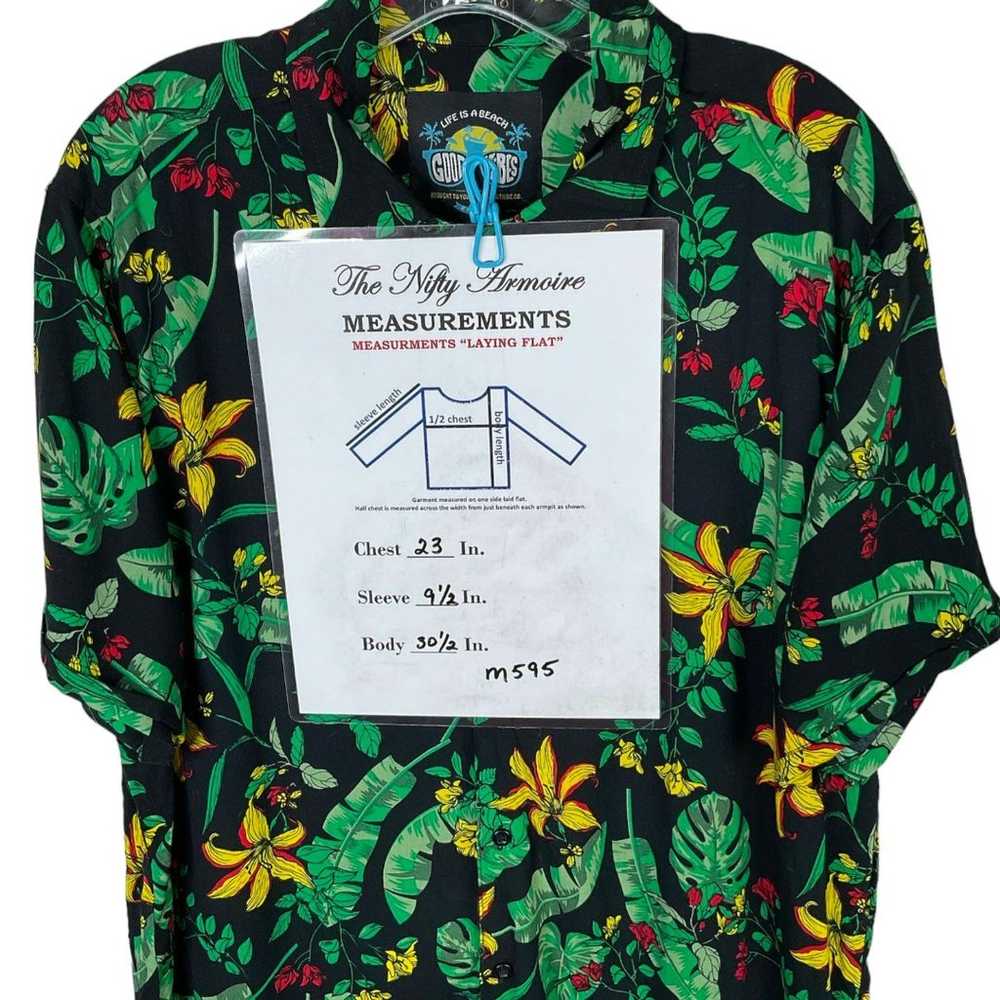 Good Vibes Men's XL Hawaiian Shirt Short Sleeve B… - image 3