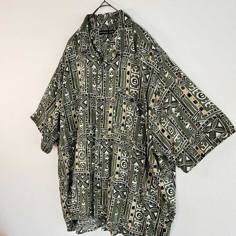 【NATURAL ISSUE】Vintage ethnic design shirt made o… - image 4