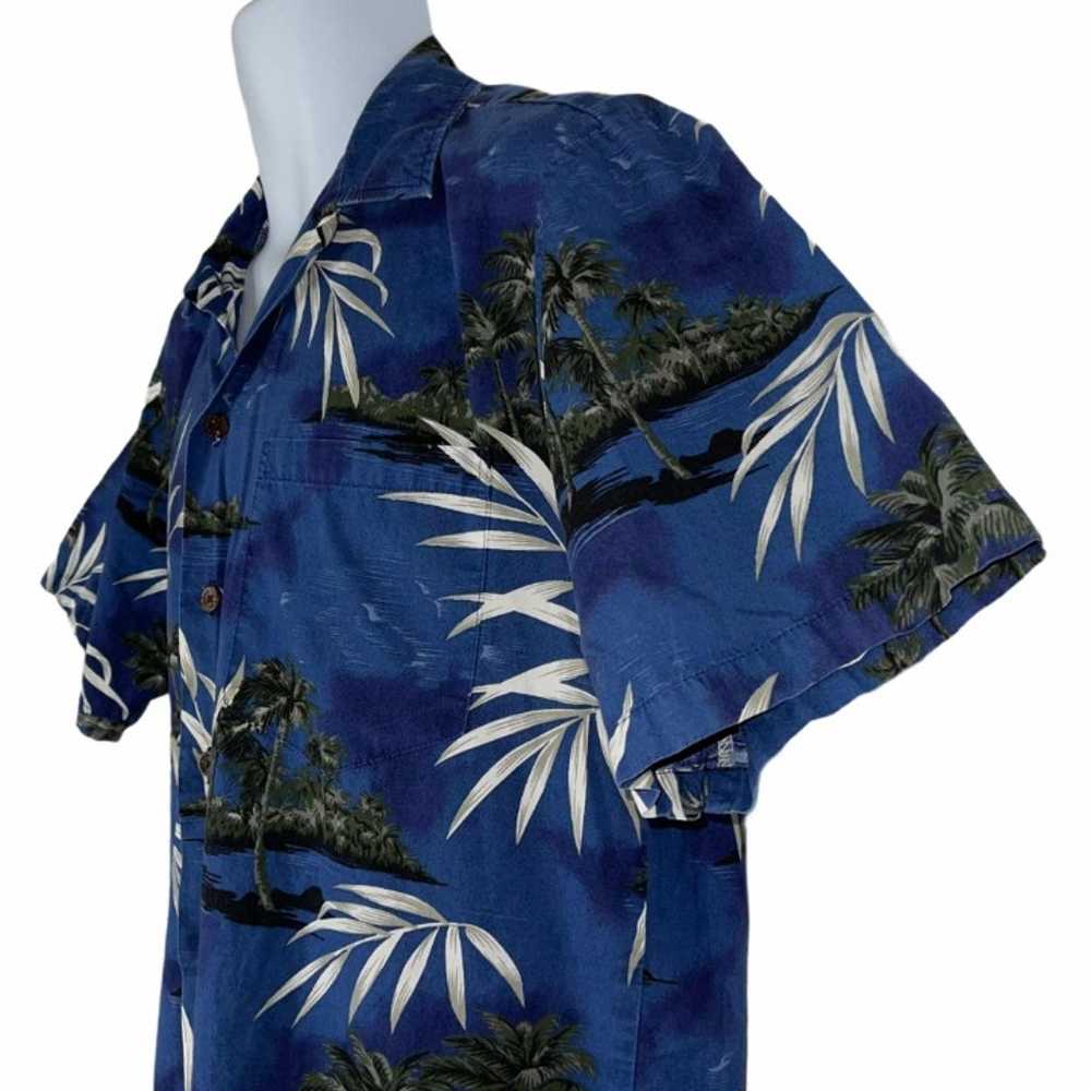 RJC Vintage 1990's Blue Palm Ocean Scene Bohemian… - image 5