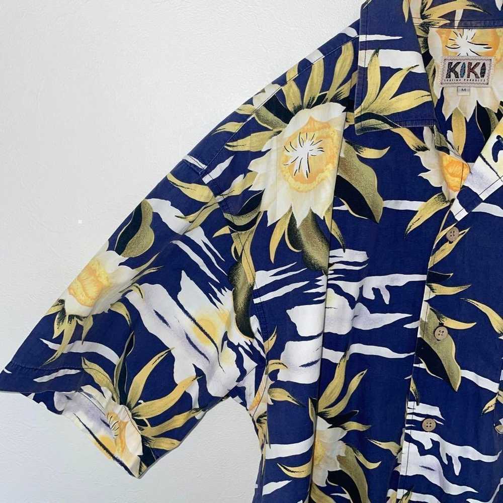 KIKI/Aloha shirt/Floral pattern/All-over print/Su… - image 4