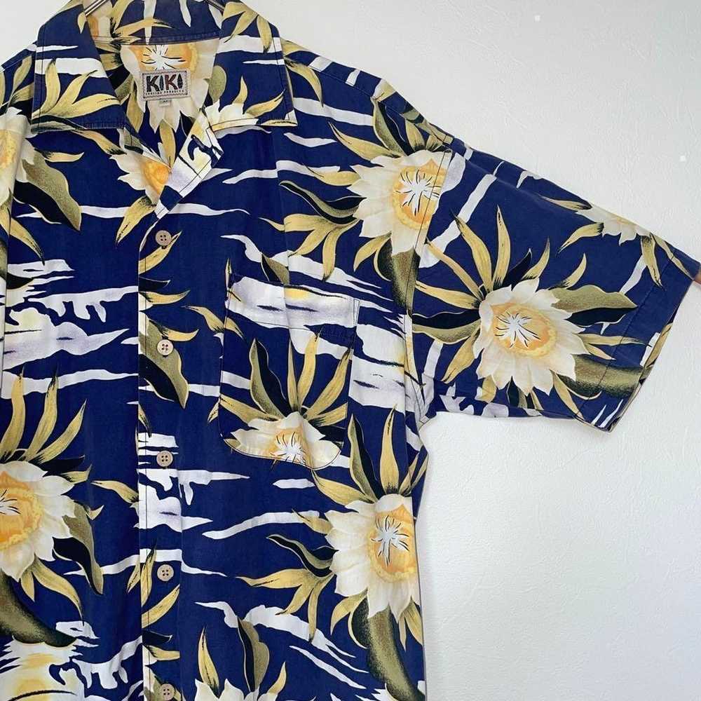 KIKI/Aloha shirt/Floral pattern/All-over print/Su… - image 5