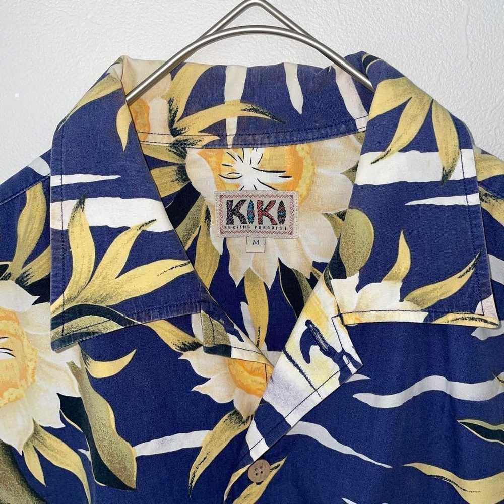 KIKI/Aloha shirt/Floral pattern/All-over print/Su… - image 7